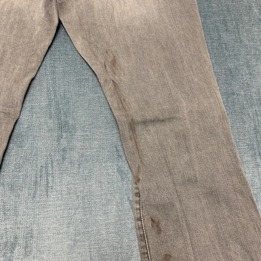 Vintage Levi's 545 Bootcut Jeans Womens 8M 32x29 Gray Cotton Low Rise Frayed Hem